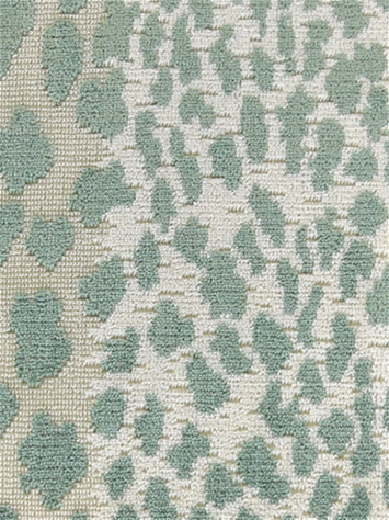 Meowww Seaglass Ocelot Velvet P Kaufmann Fabric