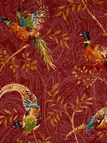 Monarch Chianti Pheasant Fabric