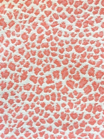 Mozam Coral Leopard Fabric