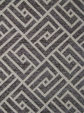Mozambique 945 Gunmetal Grey Chenille Geometric