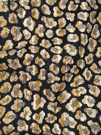 Multi Spots Leopard Chenille