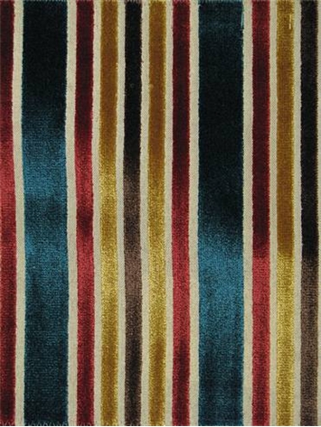 Multi Velvet Stripe Tabriz