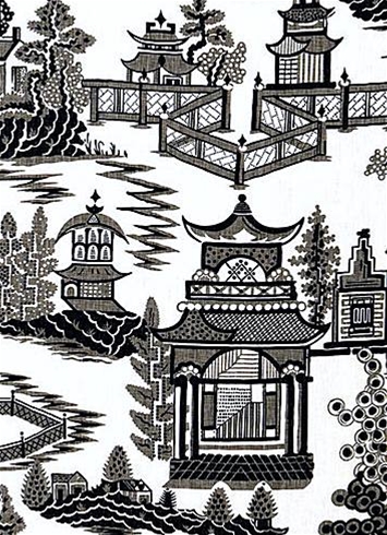 NANJING SMOKE Schumacher  Fabric