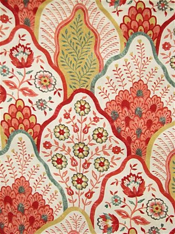 Natalia Melon Floral Medallion