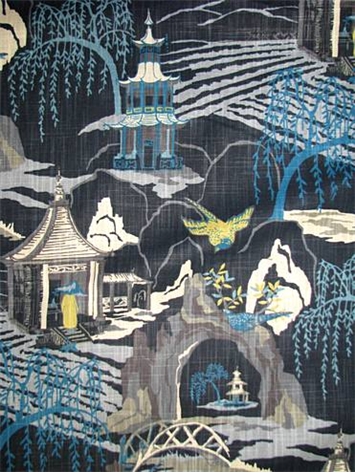 Neo Toile Indigo Toile Fabric