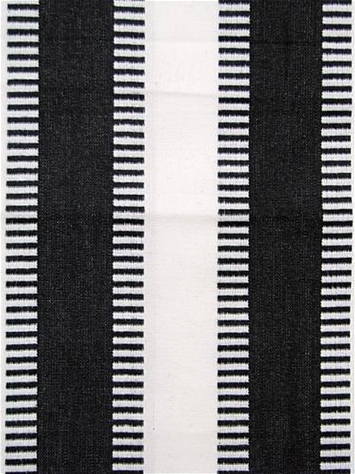 New Ladder Stripe Black White Cotton