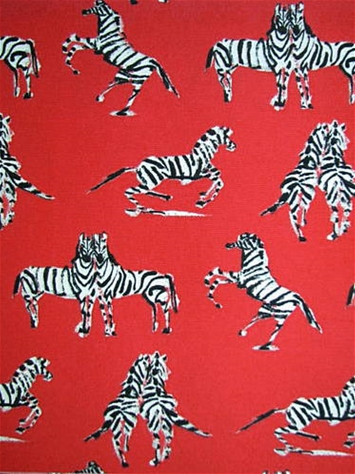 OD Dr Zebra Red Novogratz PK Lifestyle Fabric