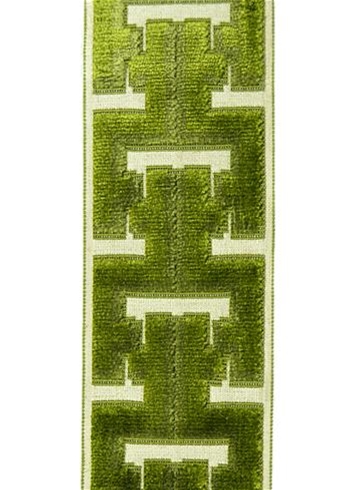 Oslo Lime Velvet Trim Tape