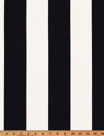 Outdoor Awning Stripe Black White
