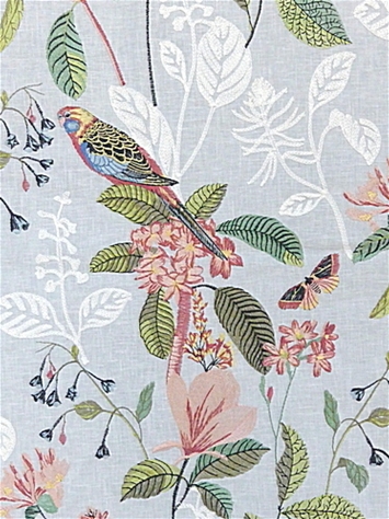 Parakeet Vapor Embroidery PK Lifestyles Fabric