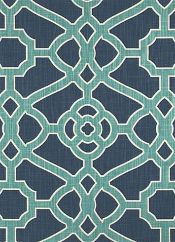 Pavilion Fretwork Indigo