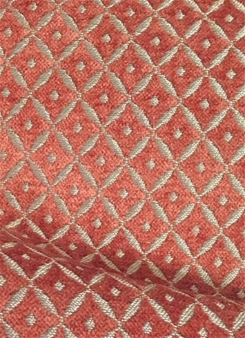 Poise Coral Diamond Chenille