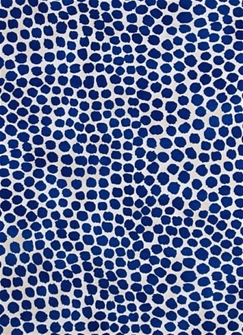 Outdoor Puff Dotty Navy