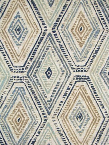 Ricochet Bluestone Medallion Fabric