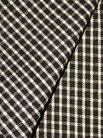 Roe Licorice Check Fabric