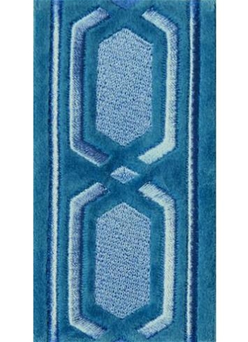 Roman Key Aqua Velvet Trim Tape