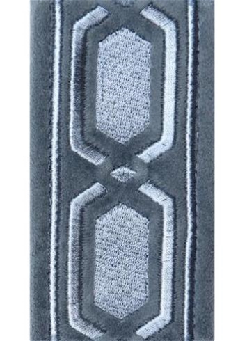 Roman Key Sea Velvet Trim Tape