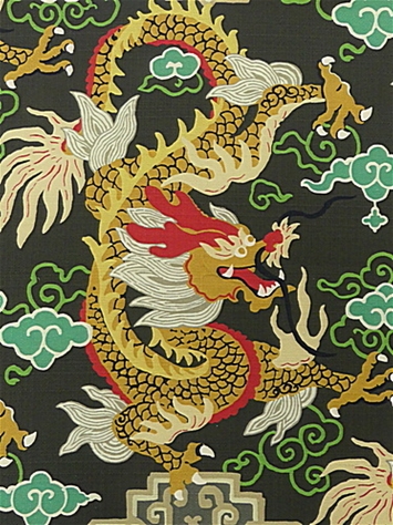 Royal Dragon Ebony P Kaufmann Fabric