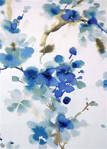 Sakura Sapphire Floral Fabric