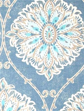 Sander Blue Medallion Print
