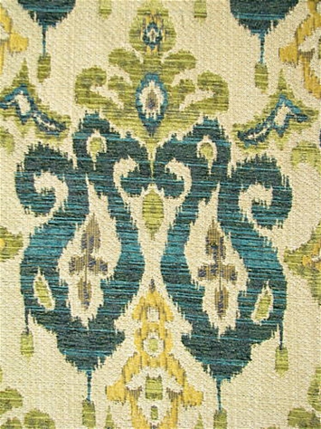 Sandoa Peacock Chenille Ikat