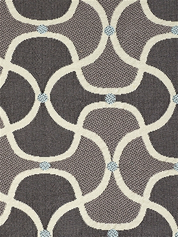 Scallop Charcoal Bella Dura Fabric