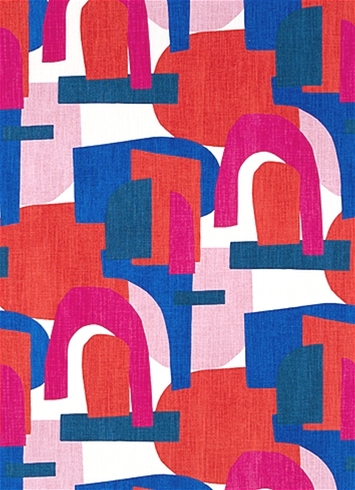 Schiele Arch High Noon Domino Fabric