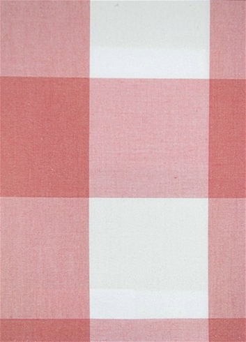 Seaside Coral Plaid Fabric