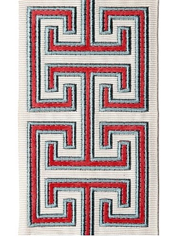 Seville Coral Embroidered Tape