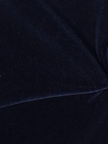 Shetland Navy Wool Velvet