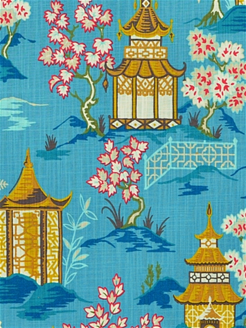 Shoji 504 Azure Scenic Chinoiserie