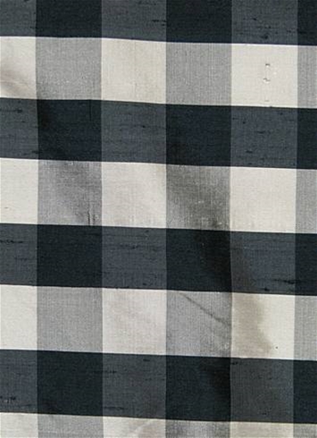 Silk Gingham Check Night - White