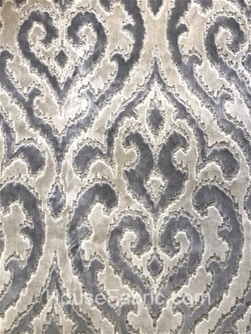 Sirocco 92 Grey Jacquard Velvet