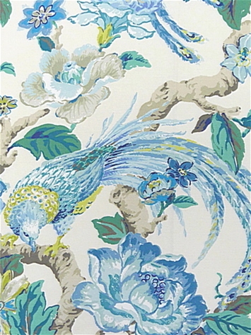 Sissinghurst Peacock Floral P Kaufmann Fabric