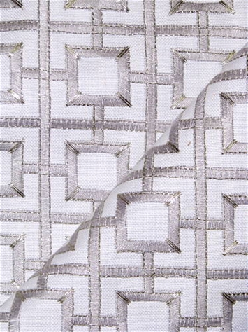 Sisu 915 Urban Grey Emboidered Fabric 