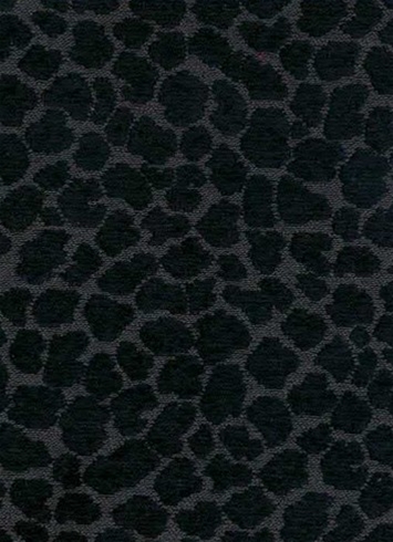 Spots Ebony Chenille Leopard