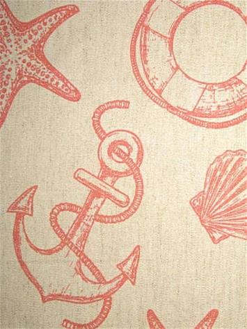 SunReal Seaside Coral Outdoor Fabric
