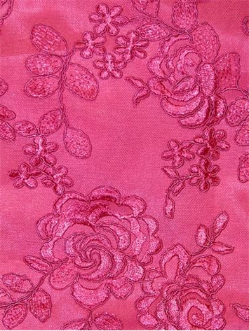 Milano Lace Fuschia | Drapery Fabric