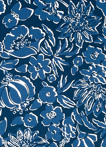 Thea Damask Indigo