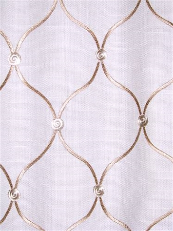 Tramore Antique White Embroidered Fabric