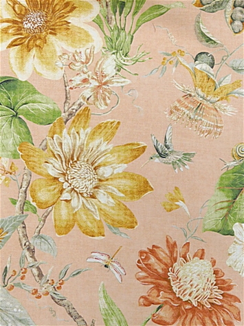 Tropical Pavilion Blush Floral P Kaufmann Fabric