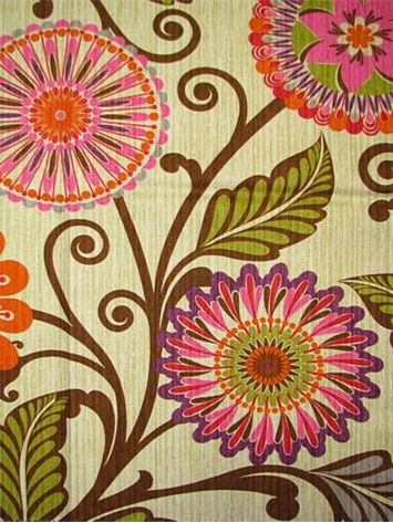 HGTV HOME Fabric Urban Blossoms Berry