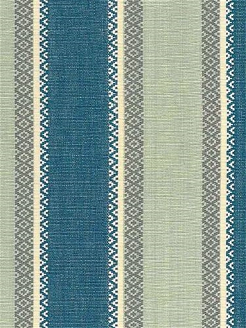 Valencia Stripe Blue Aqua Cotton Fabric