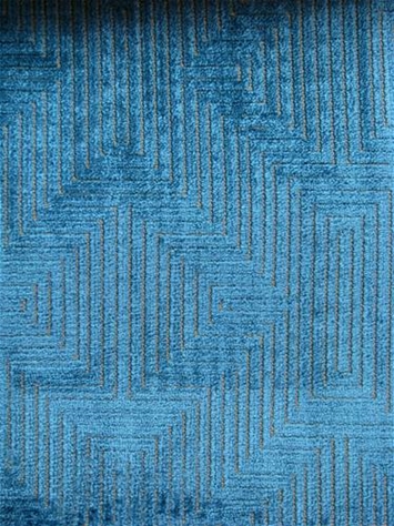 Kendall Wilkinson Velvet Maze Cerulean
