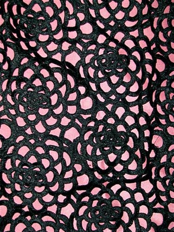 Black Guipure Lace 9548