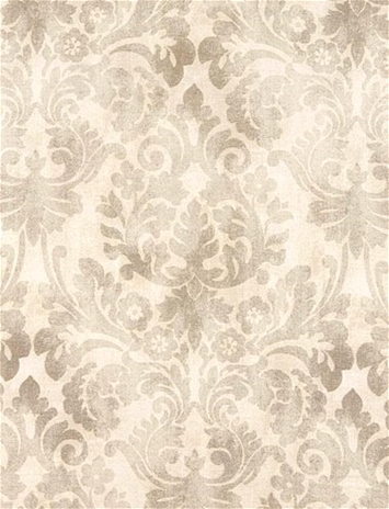 Waverly Essence Sterling Damask Print
