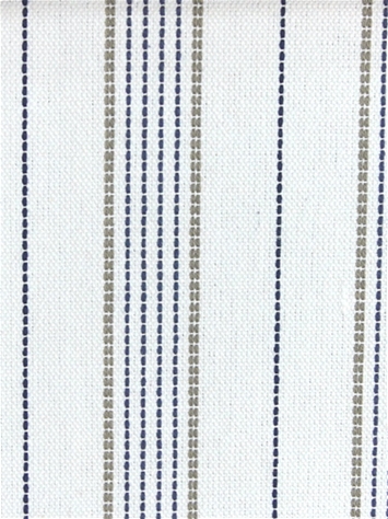 Warren White/Navy Roth and Tompkins Fabric