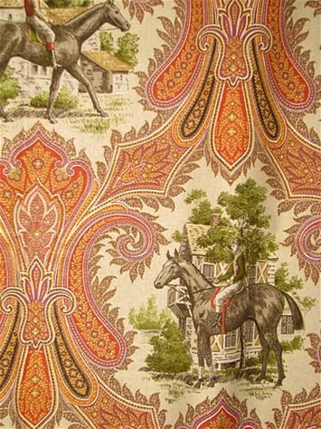 Woodgate Spice Equestrian Fabric P Kaufmann