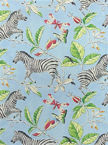 Zebra's Garden Skylight Harrison Howard Fabric 
