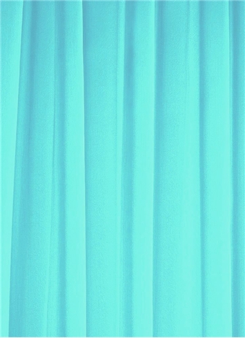 Caribbean Turquoise Chiffon Fabric